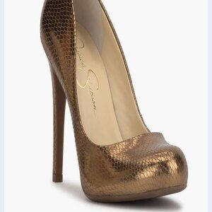 Jessica Simpson Calie Bronze Pumps